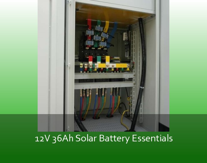 12V 36Ah Solar Battery Essentials